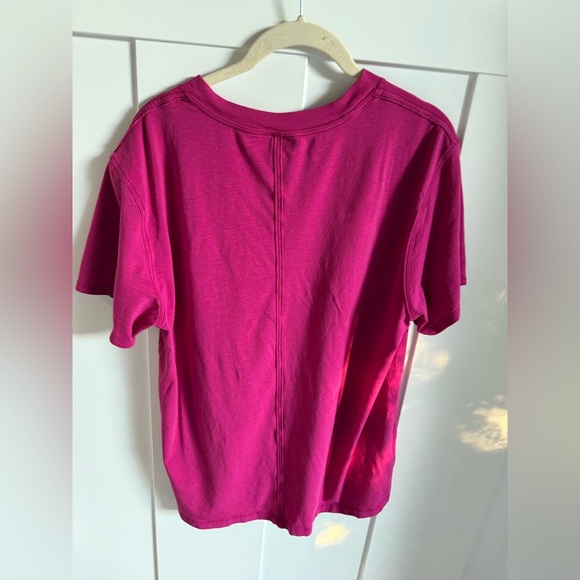 Lululemon All Yours Boyfriend Tee Raspberry - Picture 6 of 10